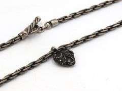 Group lot of vintage 925 sterling silver necklaces