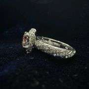 Dynamic 2.85 Ct VVs1 Golden Amber Green Lab Diamond Ring