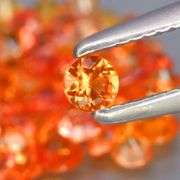 Intense! 70 piece 3.28ct brilliantly color Sapphire set