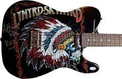 Lynyrd Skynyrd Autographed Signed Custom Graphics Guitar AFTAL UACC ACOA