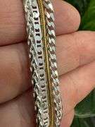 Sterling Silver 925 Italy 5 Piece Layered Chain Set 24",22",20",18",16"