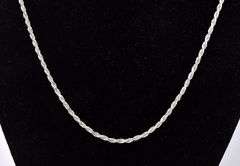 Chain Link Necklace in Sterling Silver