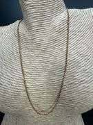 22k Rose Gold Plated Sterling Silver Diamond-Cut Ball Bead Chain 1.5mm 925 Italy Dog Tag Necklace 16