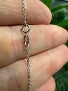 10k White Gold 1.22mm Rolo Chain 18" Necklace