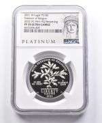 PF70 2021-W $100 American Platinum Eagle 2022 DC Mint HQ Reopening NGC