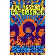Vintage Jimi Hendrix Concert Tin Sign