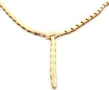 Polished Naga Scale Link Necklace in 18K