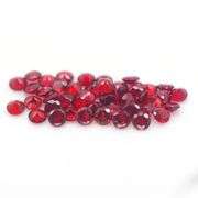 Ravishing wine red 12ct untreated Garnet set