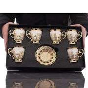 12-Piece Turkish Coffee Demitasse Cup & Saucer Set