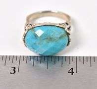 Turquoise Gemstone Ring in Sterling Silver