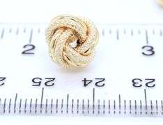 18kt Yellow gold Love knot earrings