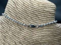 .925 Italian Sterling Silver 2.3mm Diamond Cut Bead Chain Bracelet/Anklet in 9 Inches