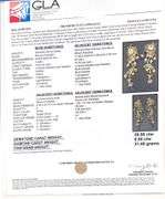 Very collectable Polychromatic Floral Design 18k Gold Earrings with Pearls and Diamonds