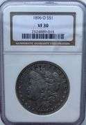 1896 O VF30 NGC Morgan Dollar