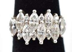CZ Gemstone Ring in Sterling Silver