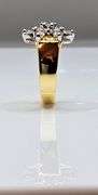 Dazzling 14 Kt Gold Plated Lab Simulated Diamond Ring