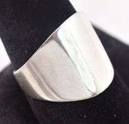 Wide Band Ring in Sterling Silver