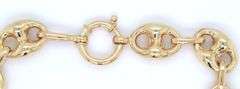 14kt Yellow gold Puffed Gucci link bracelet