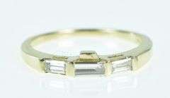 14K Yellow Gold 0.30 Ctw Baguette VS Diamond Band Ring