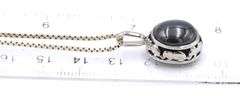 925 Sterling silver pendant on Italian box chain necklace