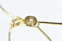 14K Yellow Gold 1.0mm Box Chain Classic Square Link Necklace