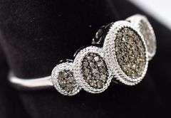 Diamond Cluster Ring in Sterling Silver