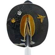 Golden Crane Hand-Forged Black Real Samurai Katana