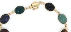 14kt Yellow gold Scarab bracelet