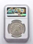 Error AU58 1921-S Morgan Silver Dollar OBV Struck Thru NGC