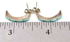 Turquoise Gemstone Earrings in Sterling Silver