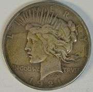 Sharper scarce 1921 Peace Silver Dollar. First year of issue