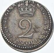 1691 United Kingdom 2 Pence