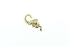 14K Yellow Gold 3D Sea Horse Vintage Ocean Animal Charm/Pendant