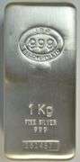 Lovely JBR Recovery Ltd 1 Kilo pure .999 fine silver bar. Unique Serial Number
