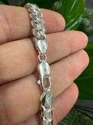 Sterling Silver 925 7.75mm Miami Cuban Chain 24" Italy