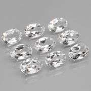 Glittering 5.09ct diamond white Topaz set