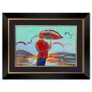 Umbrella Man at Sea by Peter Max