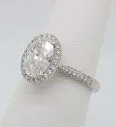 2.07CTW Diamond Encrusted Halo Diamond Ring