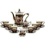 24k Gold The Second Date Royal Porcelain Tea Set