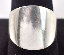 Wide Band Ring in Sterling Silver
