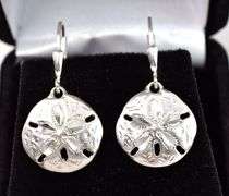 Sand Dollar Earrings in Sterling Silver