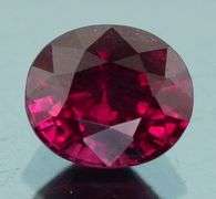 Amazing 2.06ct UNTREATED cherry red Rhodolite Garnet