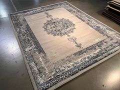 Impressive Vintage Repro Design Rug 8x10