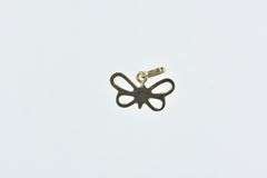 14K Yellow Gold Butterfly Cut Out Beauty Change Symbol Charm/Pendant