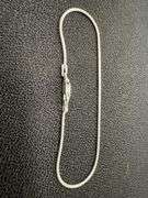 Sterling Silver Snake Chain 1.2mm Solid 925 Italy New Brazilian Bracelet 7"