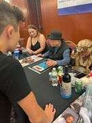 Jaws Cast x9 Autographed Signed 12x18 Canvas ACOA Exact Video Proof ACOA