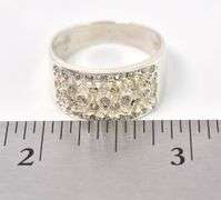 CZ Band Ring in Sterling Silver
