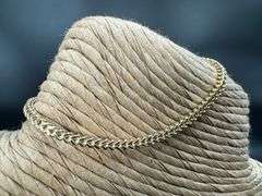 10k Yellow Gold Hollow Franco Wheat Rope Chain 2.2mm Bracelet 7"