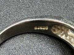 Sterling Silver Natural Garnet Gemstone Ring Size 7