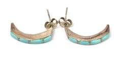 Turquoise Gemstone Earrings in Sterling Silver